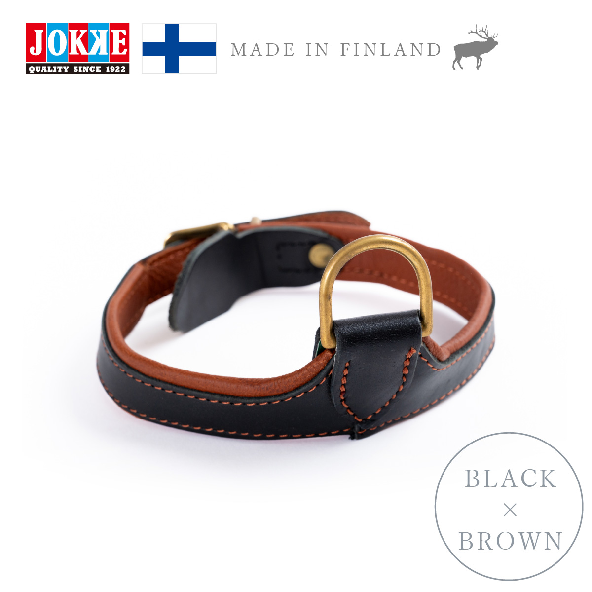 犬用カラーANATOMIC(アナトミック)JOKKE ヨッケ【北欧製エルクレザー】