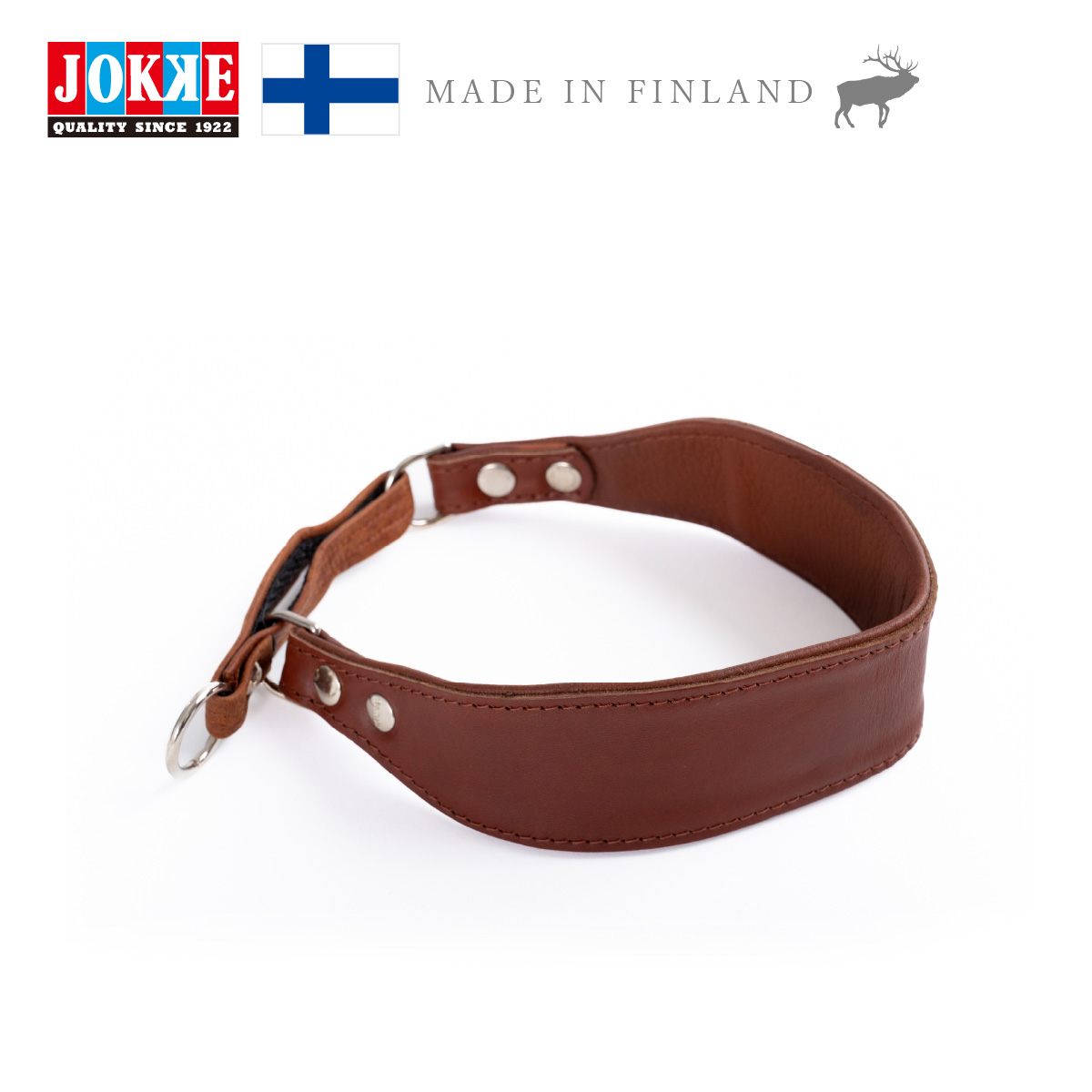 犬用ハーフチョークOTTO(オットー)JOKKE ヨッケ【北欧製エルクレザー】